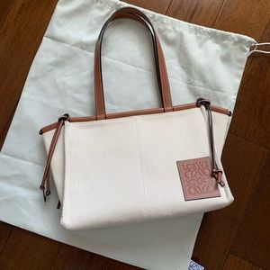 Loewe ivory small cushion tote